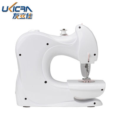 ミニ家用縫製機 UFR-601 ホワイトとピンク色 0-5mm 縫合長